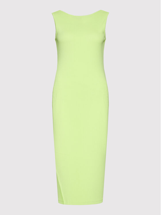 4F Sukienka dzianinowa H4L22-SUDD010 Zielony Slim Fit zdjęcie nr 5