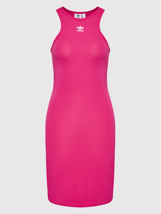 adidas Sukienka codzienna adicolor Essetials HG6166 Różowy Slim Fit zdjęcie nr 5