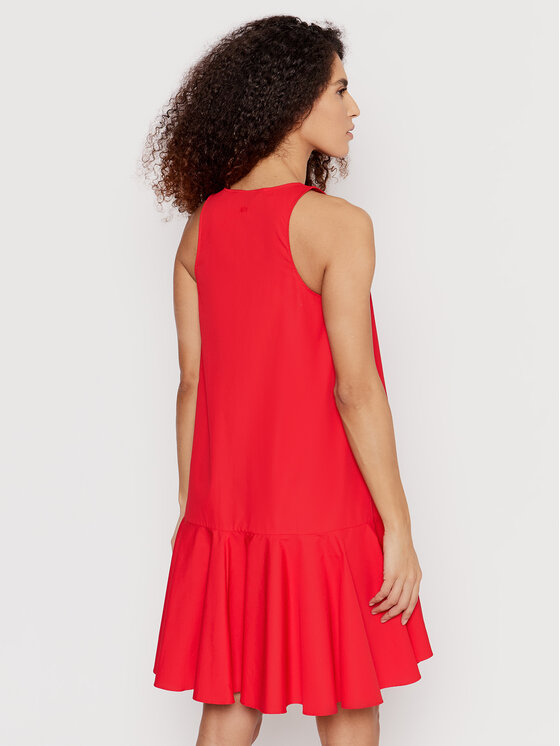 Armani Exchange Sukienka letnia 3LYA19 YNWQZ 14AC Czerwony Regular Fit zdjęcie nr 3