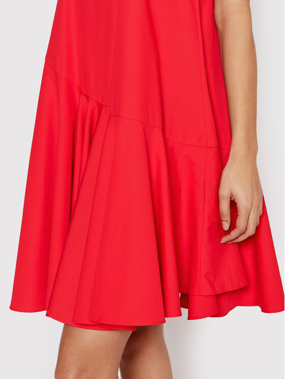 Armani Exchange Sukienka letnia 3LYA19 YNWQZ 14AC Czerwony Regular Fit zdjęcie nr 4