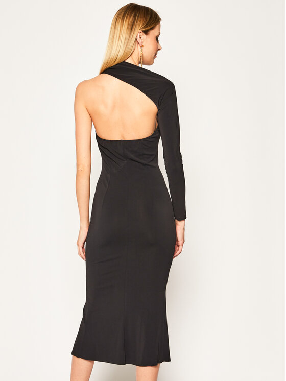 Babylon Sukienka koktajlowa MF6070 Czarny Slim Fit zdjęcie nr 3