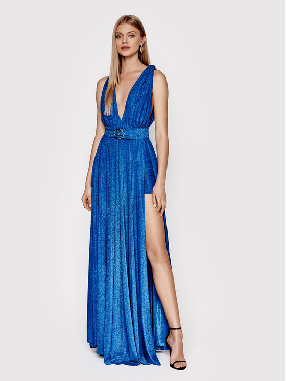 Babylon Sukienka wieczorowa P_E00762 Niebieski Regular Fit