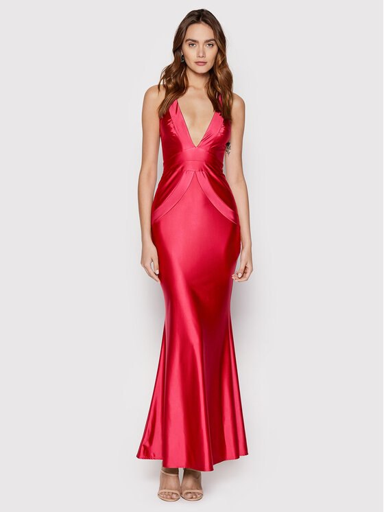 Babylon Sukienka wieczorowa P MF0515 Różowy Slim Fit zdjęcie nr 2
