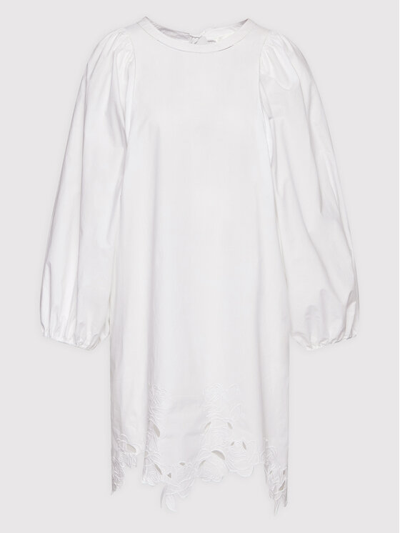 Blugirl Blumarine Sukienka codzienna RA2142-T8847 Biały Relaxed Fit zdjęcie nr 5