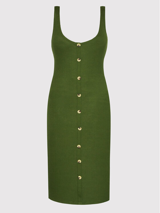 Brave Soul Sukienka codzienna LDRJ-36ADENOR Zielony Slim Fit zdjęcie nr 5