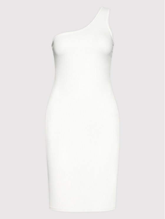 Brave Soul Sukienka dzianinowa LDRJ-225MARIA Biały Slim Fit zdjęcie nr 5