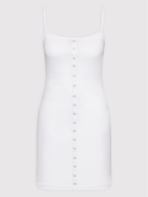 Brave Soul Sukienka letnia LDRJ-149INES Biały Slim Fit zdjęcie nr 5