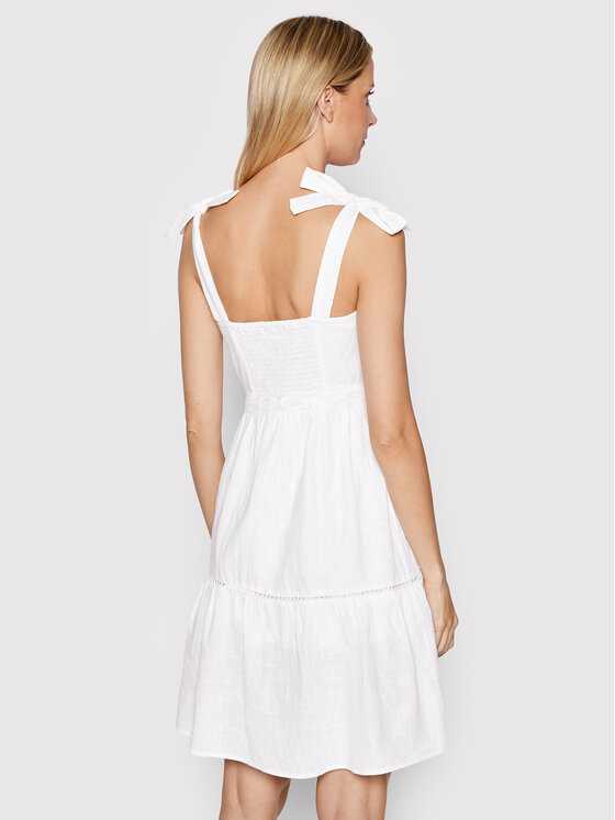 Brave Soul Sukienka letnia LDRW-569NYA Biały Regular Fit zdjęcie nr 3