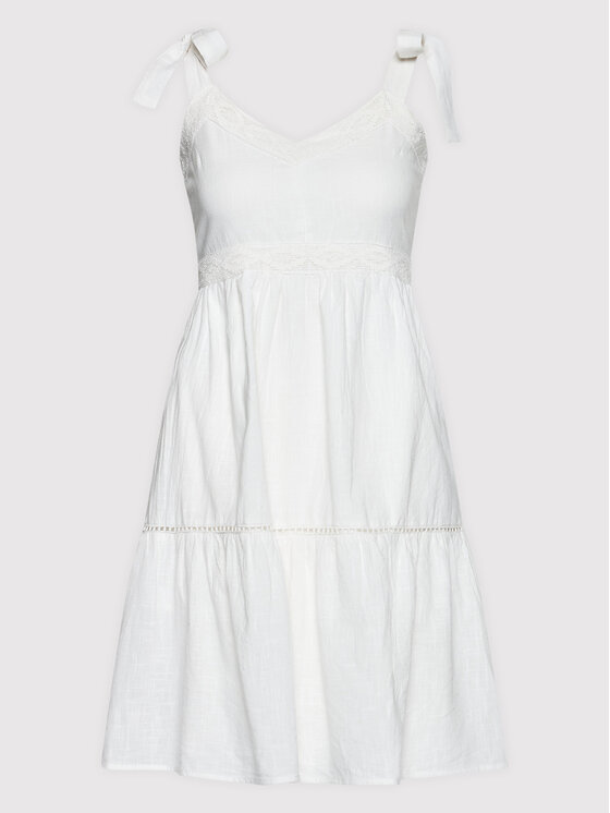 Brave Soul Sukienka letnia LDRW-569NYA Biały Regular Fit zdjęcie nr 5