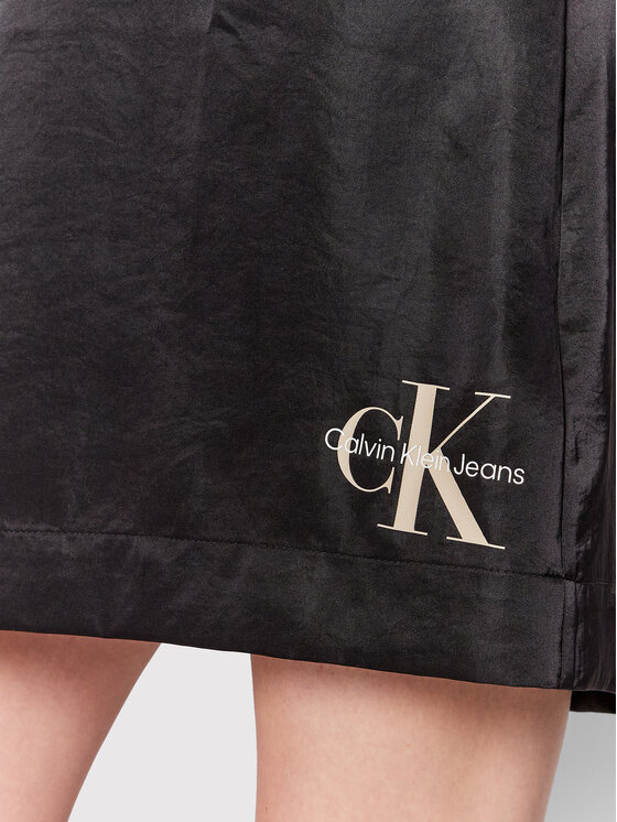 Calvin Klein Jeans Sukienka letnia J20J218344 Czarny Regular Fit zdjęcie nr 4
