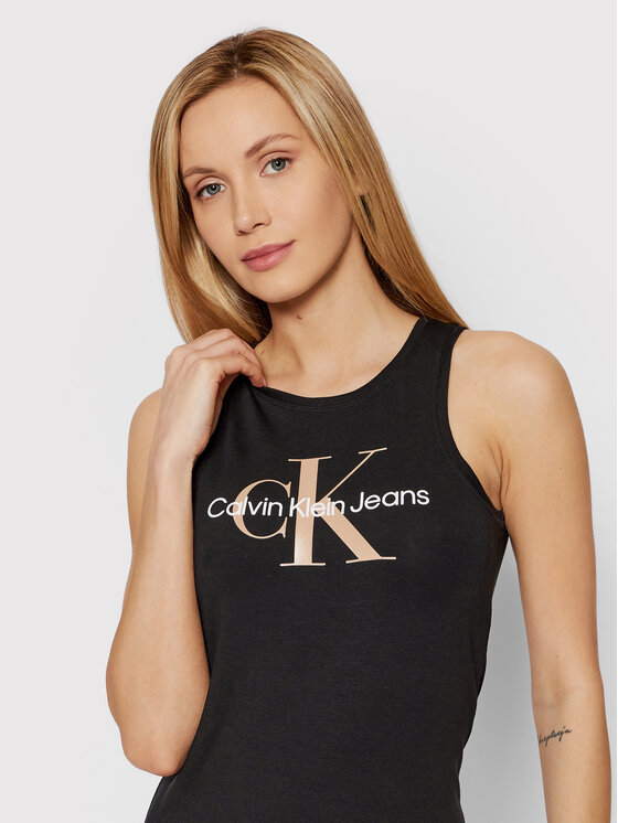 Calvin Klein Jeans Sukienka letnia J20J219180 Czarny Slim Fit zdjęcie nr 4