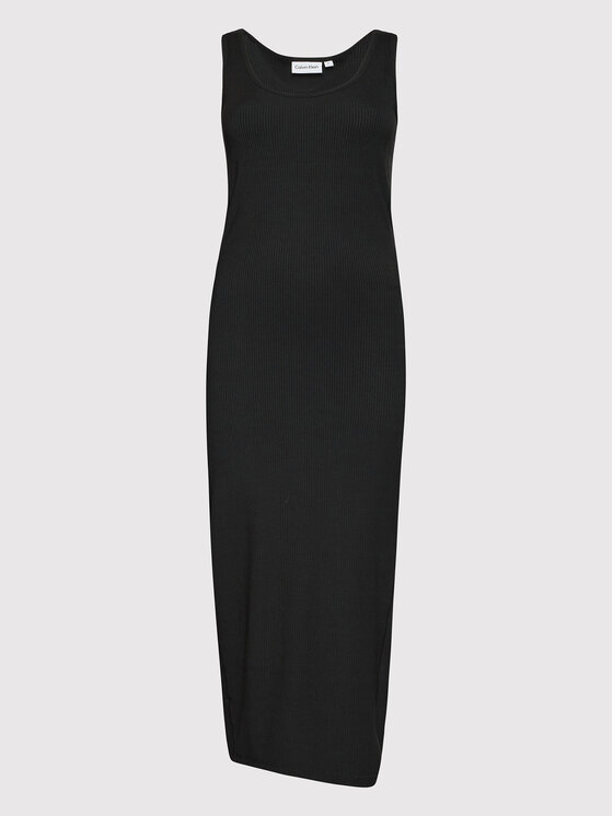 Calvin Klein Sukienka codzienna Essential K20K203663 Czarny Slim Fit zdjęcie nr 5