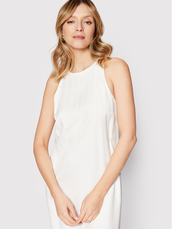 Calvin Klein Sukienka codzienna K20K203827 Biały Regular Fit zdjęcie nr 4