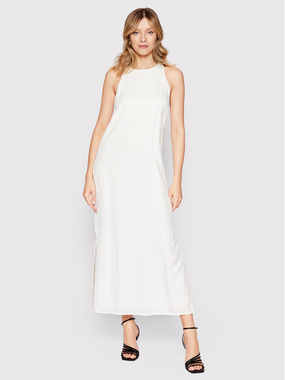 Calvin Klein Sukienka codzienna K20K203827 Biały Regular Fit