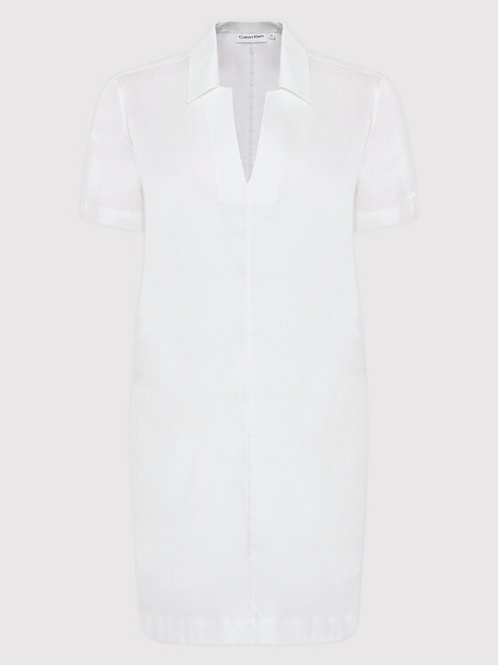 Calvin Klein Sukienka codzienna K20K203838 Biały Regular Fit zdjęcie nr 5
