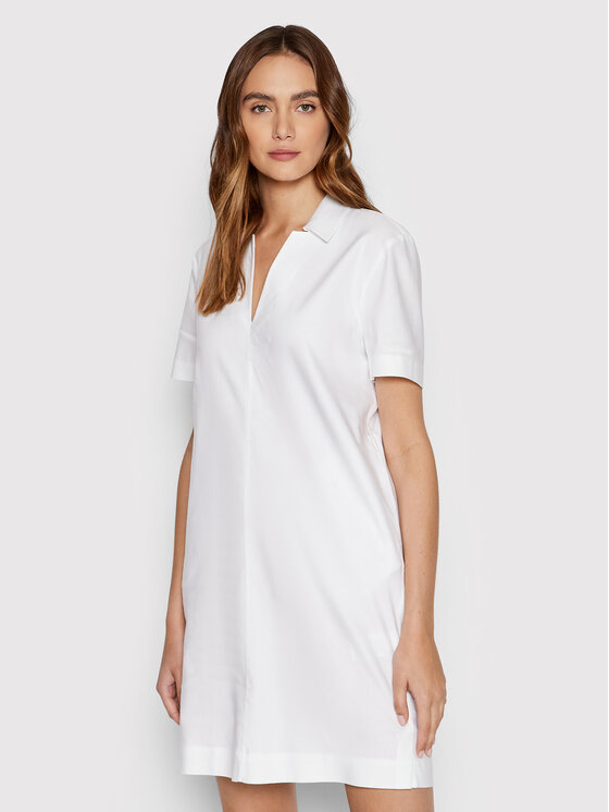 Calvin Klein Sukienka codzienna K20K203838 Biały Regular Fit