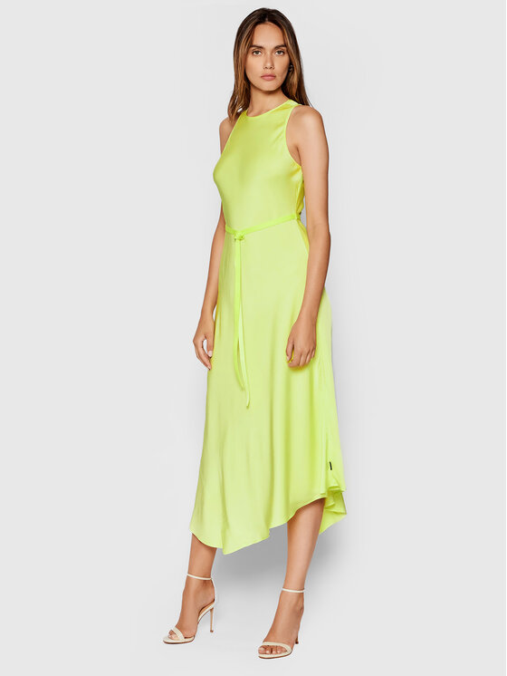 Calvin Klein Sukienka codzienna Shine K20K203066 Zielony Regular Fit zdjęcie nr 2