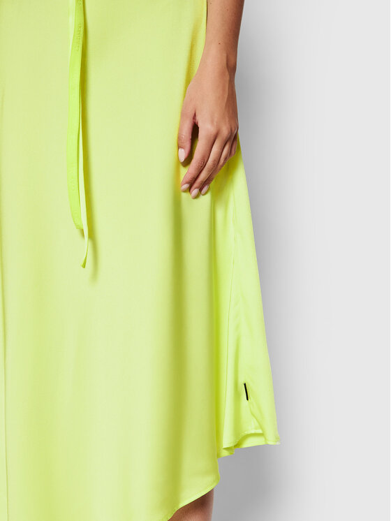 Calvin Klein Sukienka codzienna Shine K20K203066 Zielony Regular Fit zdjęcie nr 4