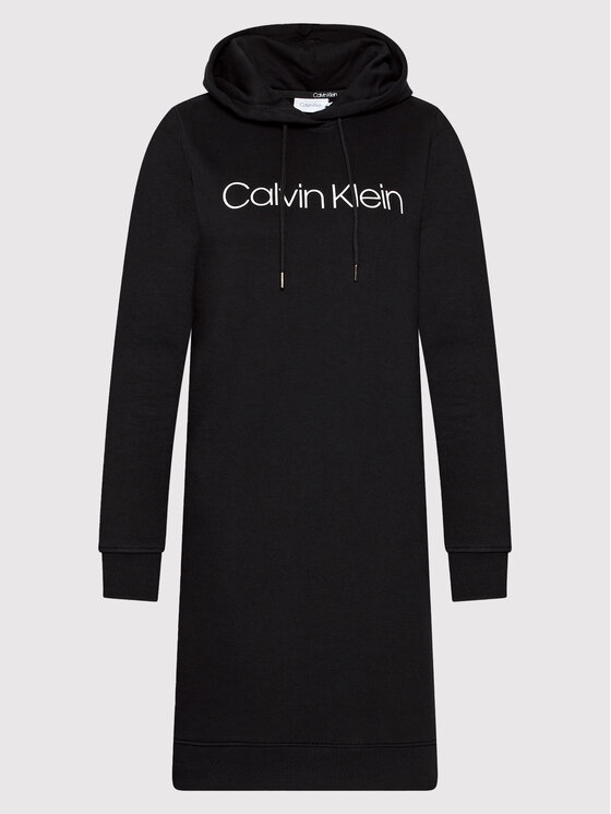 Calvin Klein Sukienka dzianinowa Core Logo K20K203048 Czarny Regular Fit zdjęcie nr 5