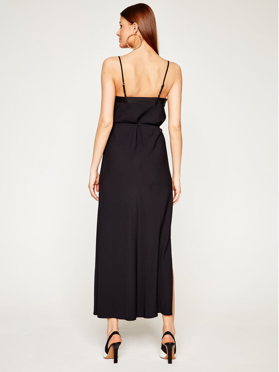 Calvin Klein Sukienka koktajlowa Cami K20K201839 Czarny Regular Fit zdjęcie nr 3