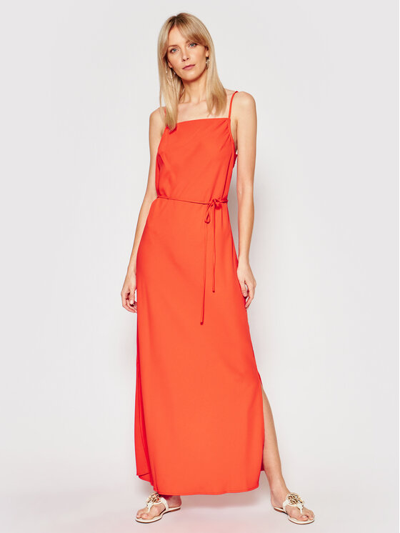 Calvin Klein Sukienka koktajlowa Cami K20K201839 Pomarańczowy Regular Fit zdjęcie nr 2