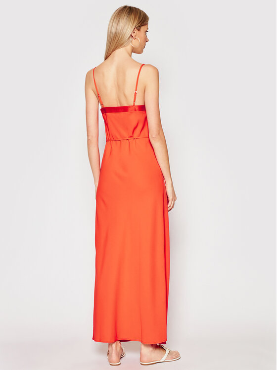 Calvin Klein Sukienka koktajlowa Cami K20K201839 Pomarańczowy Regular Fit zdjęcie nr 3