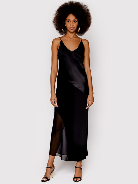 Calvin Klein Sukienka koktajlowa Cami K20K203512 Czarny Slim Fit