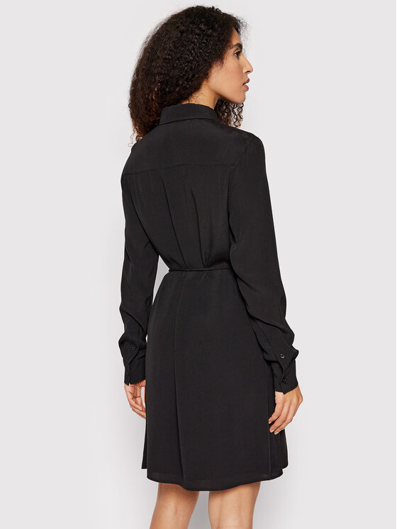 Calvin Klein Sukienka koszulowa Crepe K20K203694 Czarny Regular Fit zdjęcie nr 3