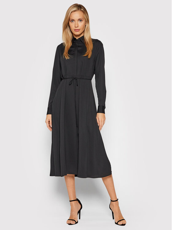 Calvin Klein Sukienka koszulowa K20K203225 Czarny Regular Fit zdjęcie nr 2