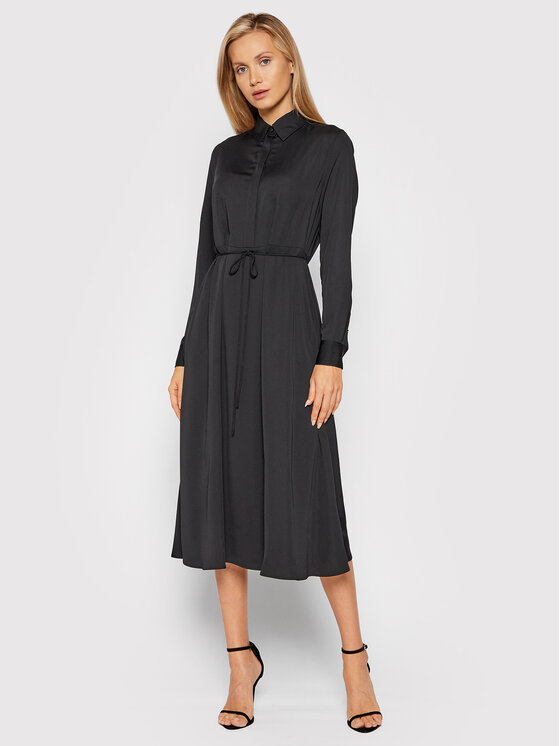 Calvin Klein Sukienka koszulowa K20K203225 Czarny Regular Fit
