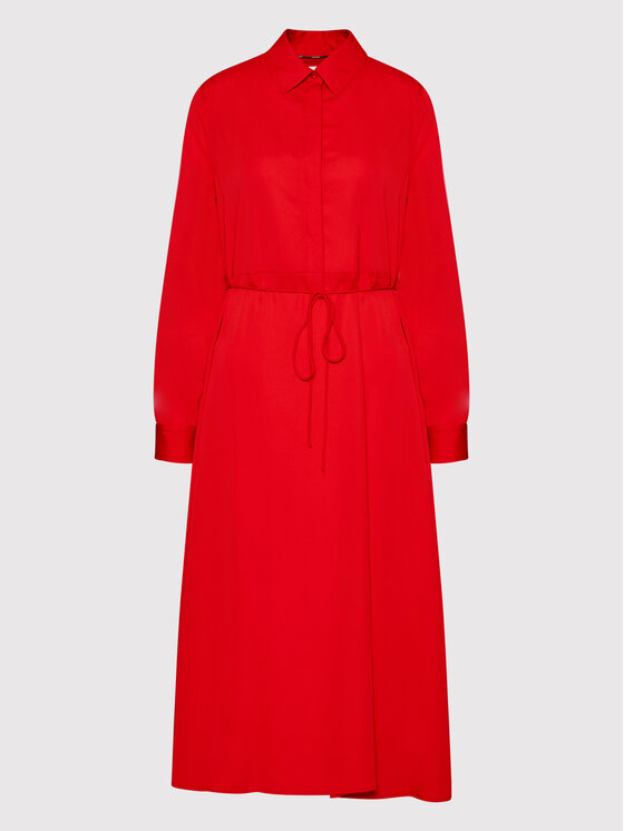 Calvin Klein Sukienka koszulowa K20K203225 Czerwony Regular Fit zdjęcie nr 5
