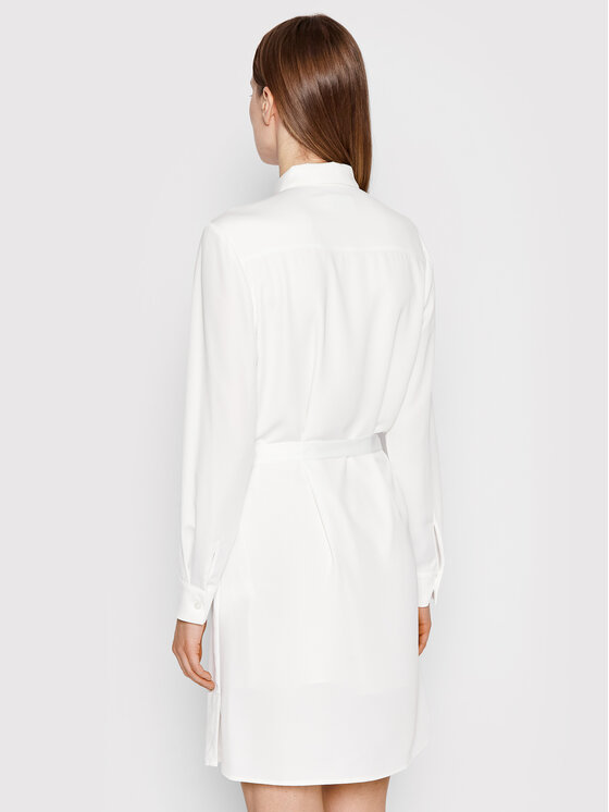 Calvin Klein Sukienka koszulowa K20K203785 Biały Regular Fit zdjęcie nr 3