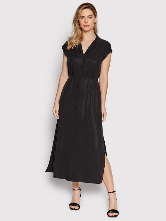 Calvin Klein Sukienka koszulowa Refibra K20K203826 Czarny Regular Fit zdjęcie nr 2