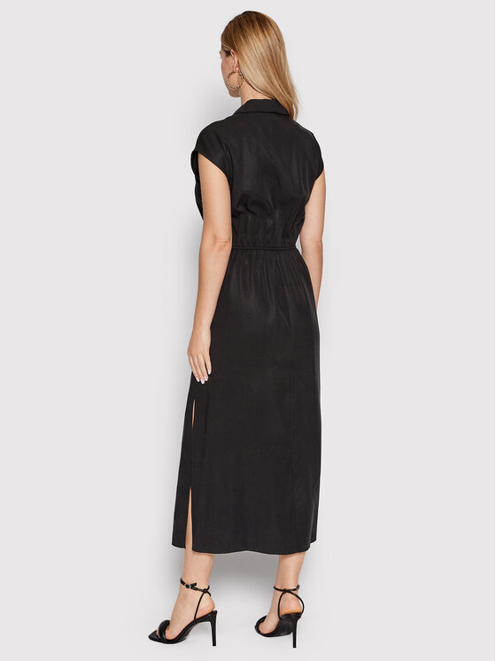 Calvin Klein Sukienka koszulowa Refibra K20K203826 Czarny Regular Fit zdjęcie nr 3
