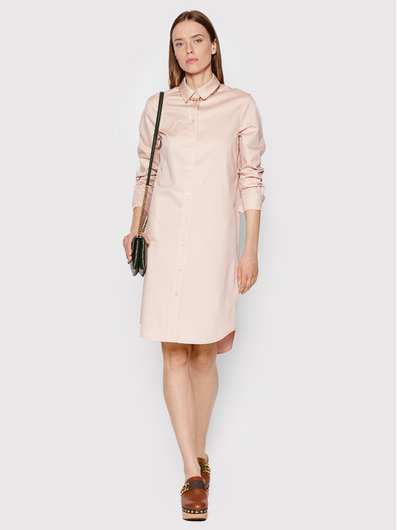 Calvin Klein Sukienka koszulowa Shiny K20K203791 Różowy Regular Fit zdjęcie nr 2