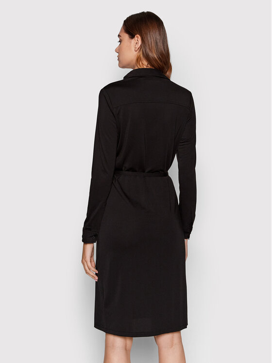 Calvin Klein Sukienka koszulowa Tencel Jersey Blend K20K203844 Czarny Regular Fit zdjęcie nr 3