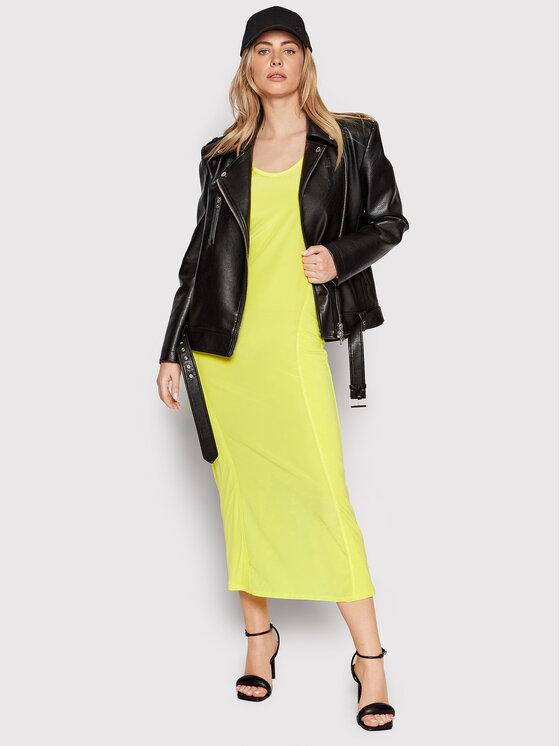 Calvin Klein Sukienka letnia K20K203854 Żółty Slim Fit zdjęcie nr 2