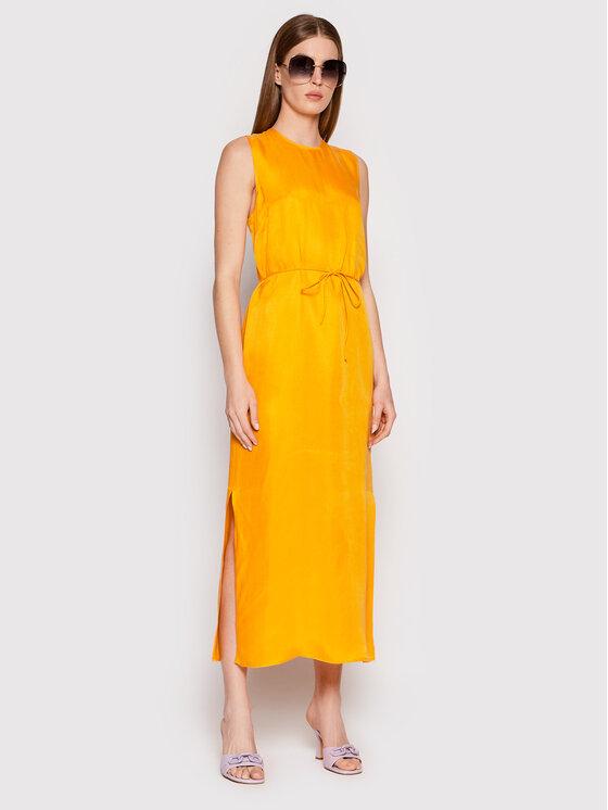 Calvin Klein Sukienka letnia Shine K20K203647 Pomarańczowy Regular Fit zdjęcie nr 2