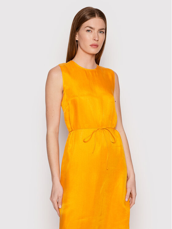 Calvin Klein Sukienka letnia Shine K20K203647 Pomarańczowy Regular Fit zdjęcie nr 4