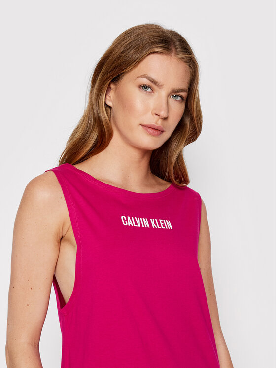 Calvin Klein Swimwear Sukienka letnia KW0KW01776 Różowy Regular Fit zdjęcie nr 5