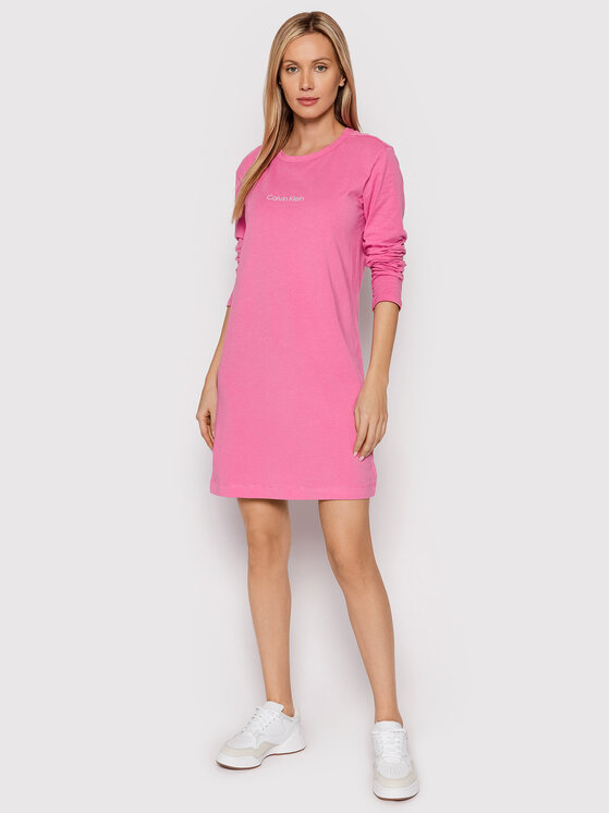 Calvin Klein Underwear Sukienka codzienna 000QS6762E Różowy Regular Fit zdjęcie nr 2