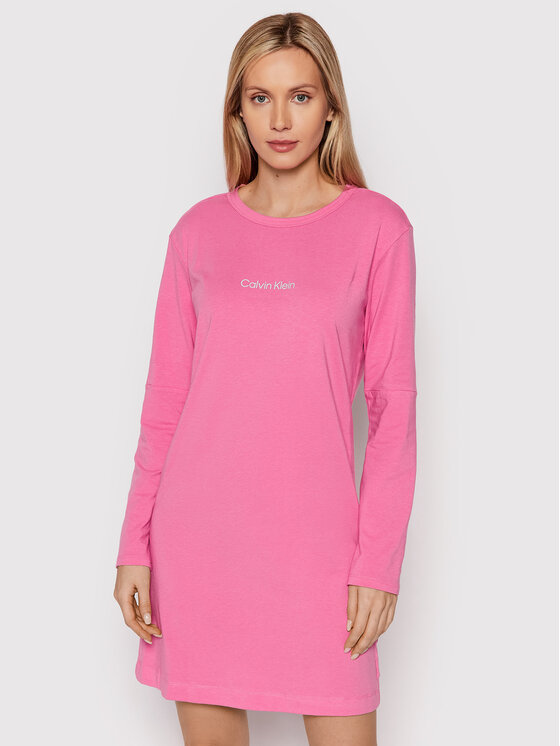 Calvin Klein Underwear Sukienka codzienna 000QS6762E Różowy Regular Fit