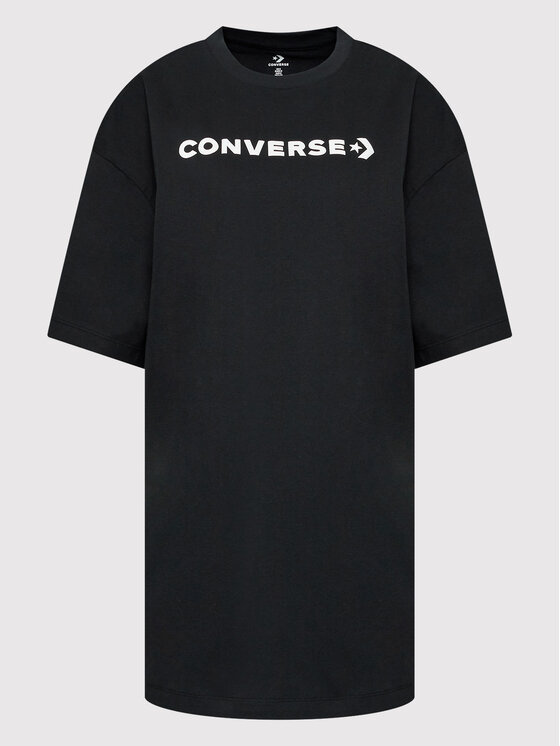 Converse Sukienka codzienna Icon Play 10023921-A01 Czarny Relaxed Fit zdjęcie nr 5