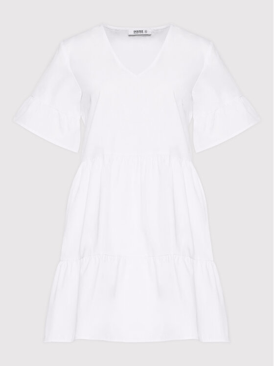 DeeZee Sukienka letnia Alexis HSM019 Biały Regular Fit zdjęcie nr 5