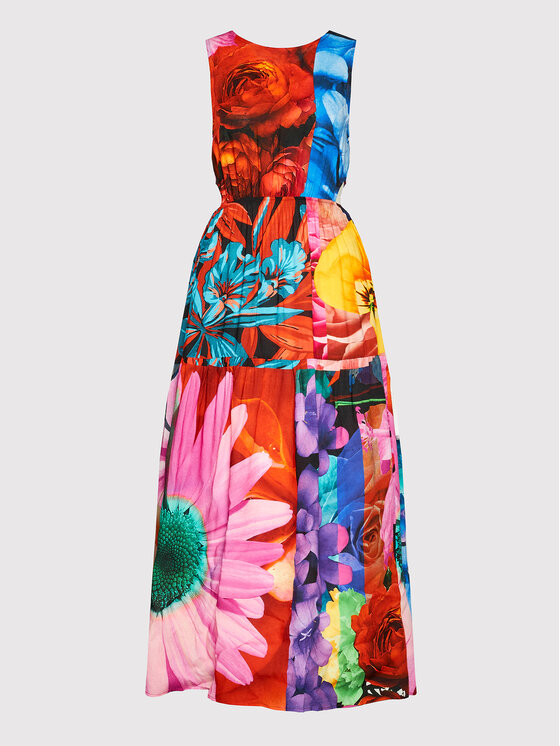 Desigual Sukienka letnia MONSIEUR CHRISTIAN LACROIX Nantes 22SWVW56 Kolorowy Regular Fit zdjęcie nr 5