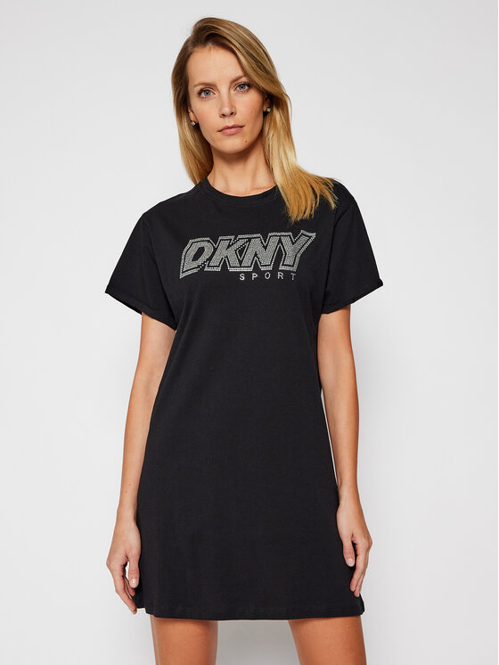 DKNY Sport Sukienka codzienna DP0D4347 Czarny Regular Fit
