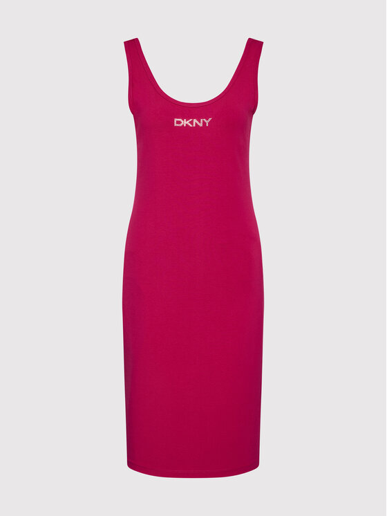 DKNY Sport Sukienka codzienna DP1D4465 Różowy Slim Fit zdjęcie nr 5