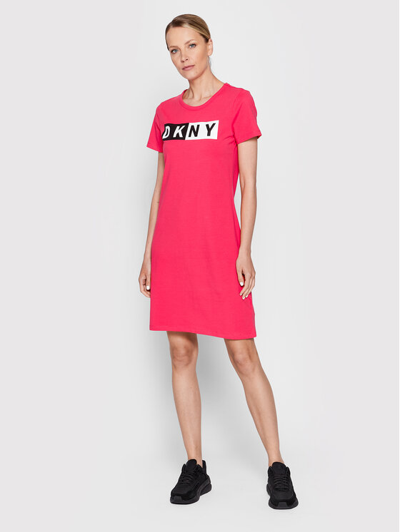 DKNY Sport Sukienka codzienna DP9D4261 Różowy Regular Fit zdjęcie nr 2