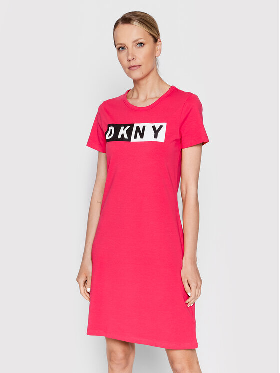 DKNY Sport Sukienka codzienna DP9D4261 Różowy Regular Fit