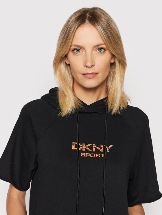 DKNY Sport Sukienka dzianinowa DP1D4494 Czarny Regular Fit zdjęcie nr 4